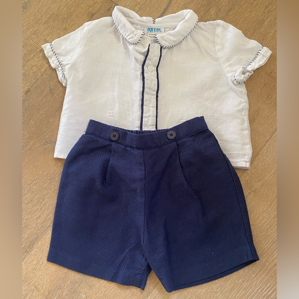 Luli and me baby boys 2 piece dressy set 12m